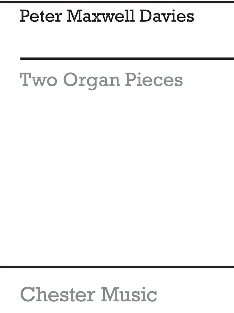 Two Organ Pieces